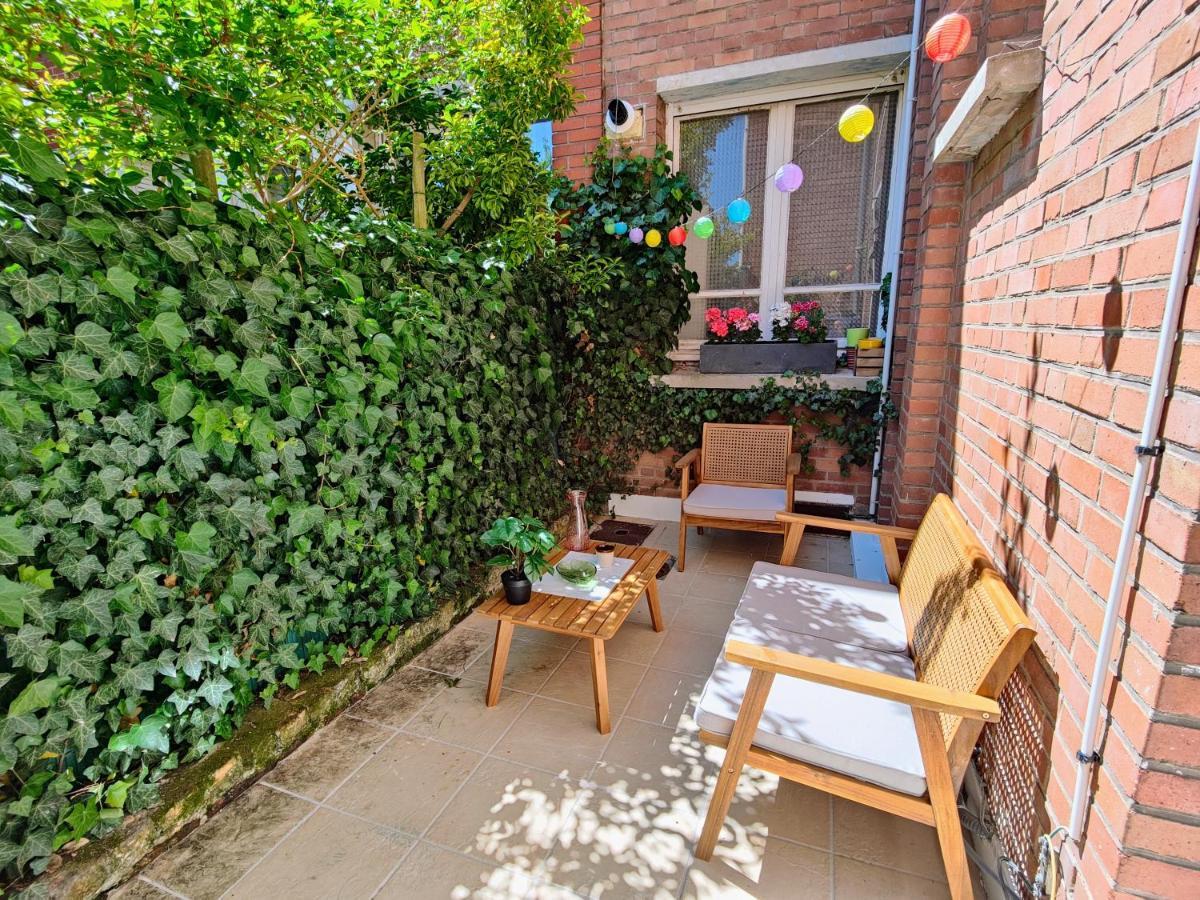 Le Rainbow - Grand Studio Avec Terrasse Dunkirk Exterior foto
