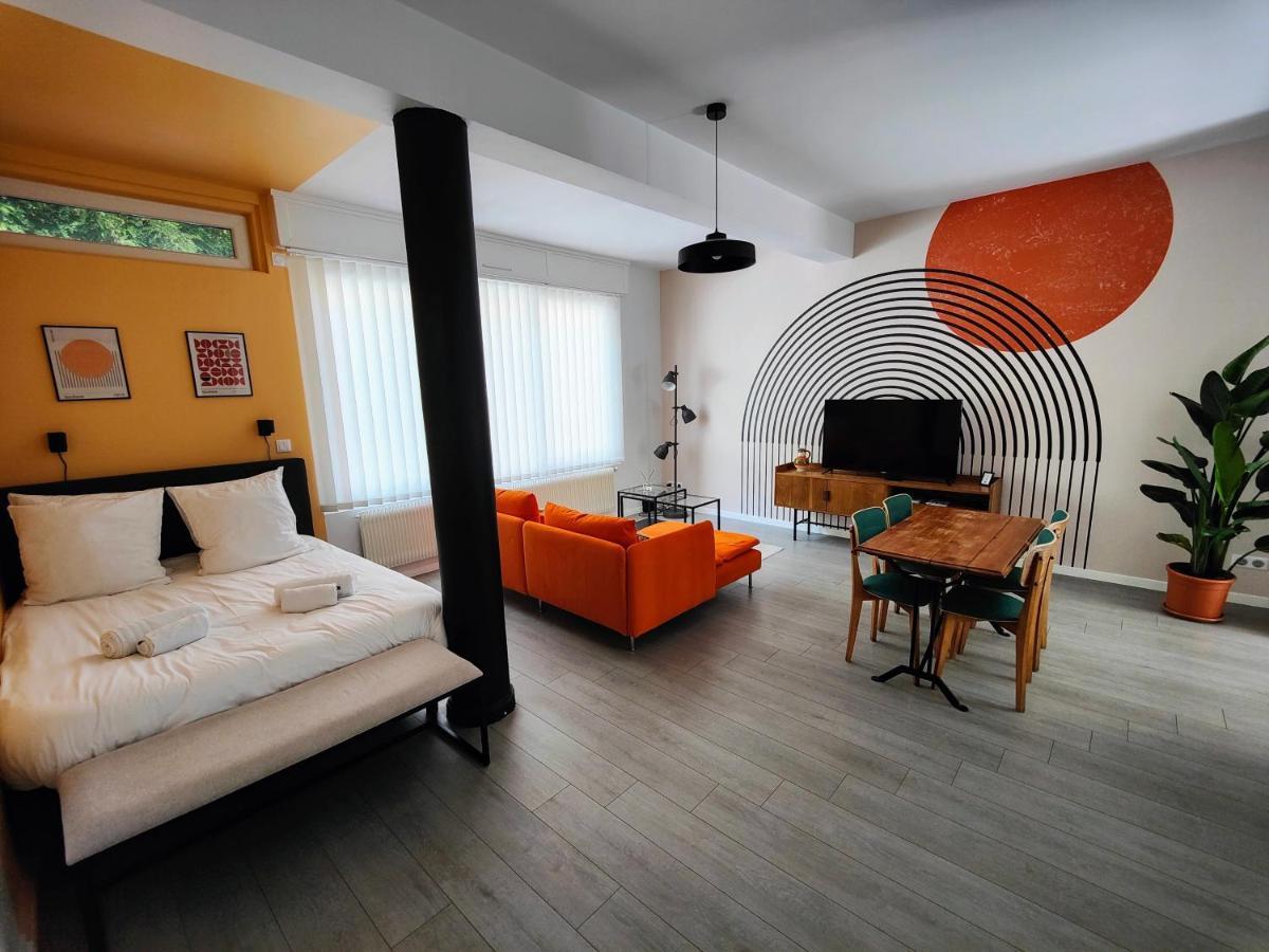 Le Rainbow - Grand Studio Avec Terrasse Dunkirk Exterior foto